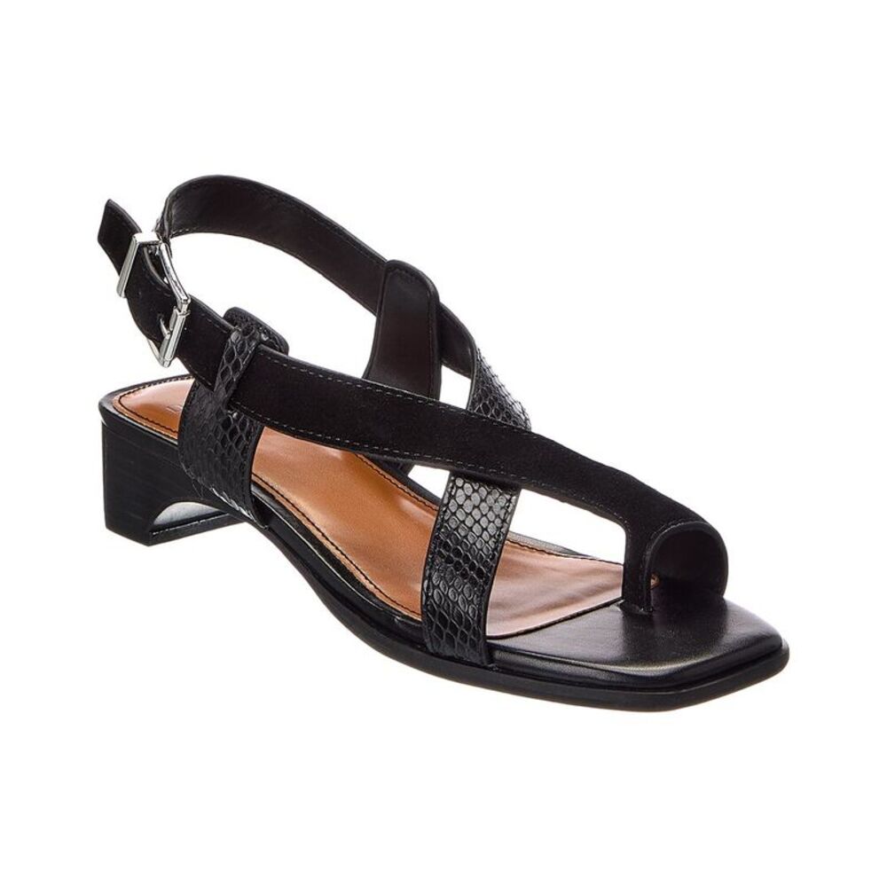 Donald Pliner Charita Leather Sandal, Black